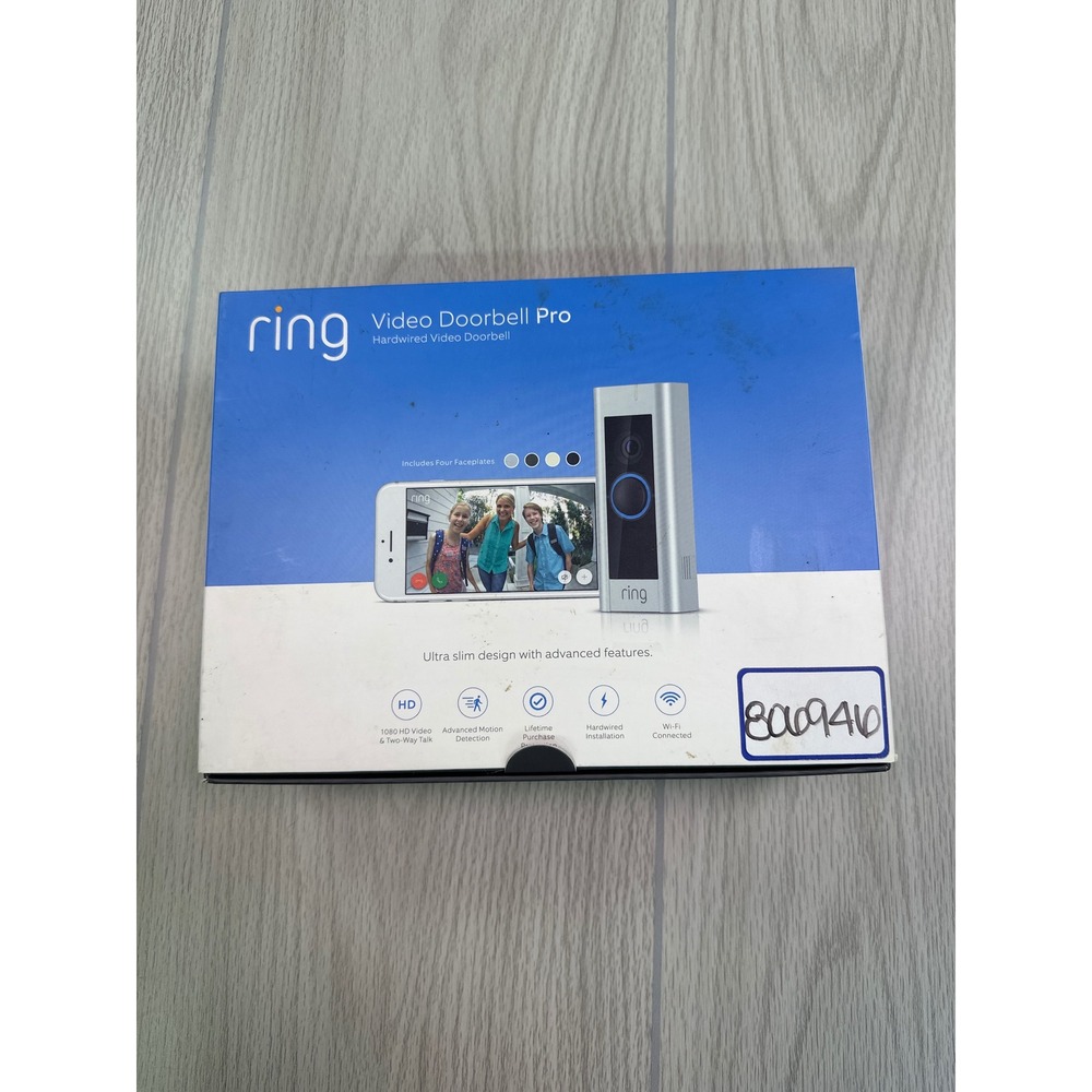 Ring Video Doorbell Pro Hardwired 1080p HD Smart Home Security Camera Kit